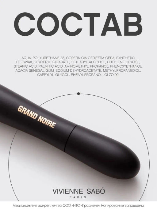 Vivienne Sabo Тушь влагостойкая для ОЧЕНЬ большого объема и удлинения Grand Noire тон 01 черный  фото 9