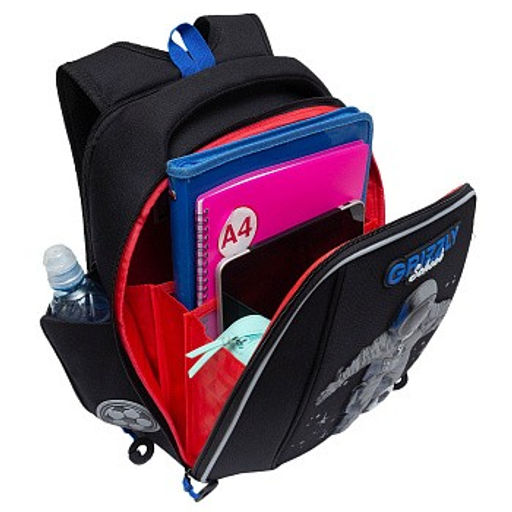 RAf-393-6 Рюкзак школьный с картхолдером на держателе - Grizzly фото 3