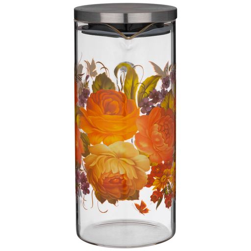 КУВШИН AGNESS 1400 МЛ РОСКОШНЫЙ САД ЖАРОПРОЧНОЕ БОРОСИЛИКАТНОЕ СТЕКЛО  фото 3