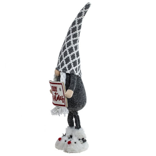 Игрушка набивная с подсветкой "Гном", L18 W10 H51 см, 2в.