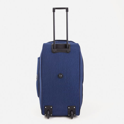 Сумка дорожная на колёсах, отдел на молнии, с увеличением, наружный карман, длинный ремень, цвет синий - Simaland фото 4