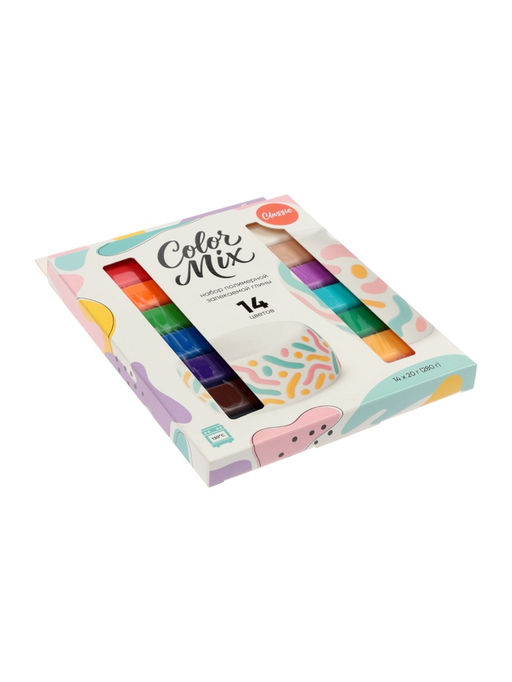 Набор полимерной глины Color Mix, 14 цветов classic