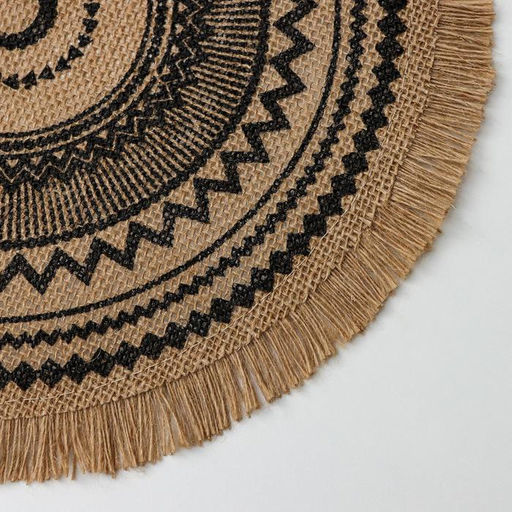 Цена за 10 шт. Салфетка сервировочная Африка, d=35 см, цвет чёрный - Simaland фото 3