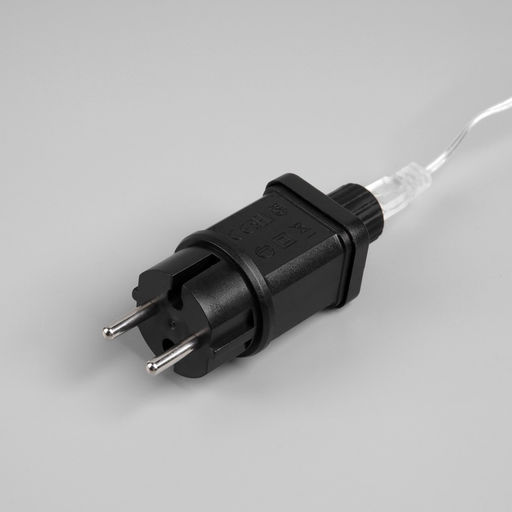 Гирлянда Нить 100 м роса, IP44, серебристая нить, 1000 LED, свечение мульти, 18 В - Luazon lighting фото 6