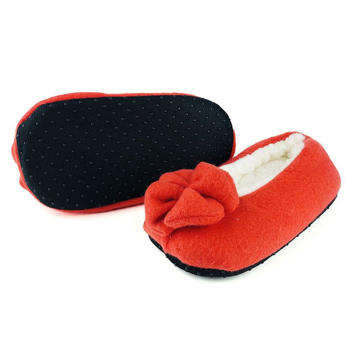 Тапочки детские однотонные с цветочком размер 18 - Family фото 3