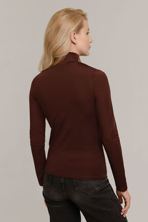Арт.12803/2 Водолазка женская  42-50 (5 шт) Цвет:шоколад