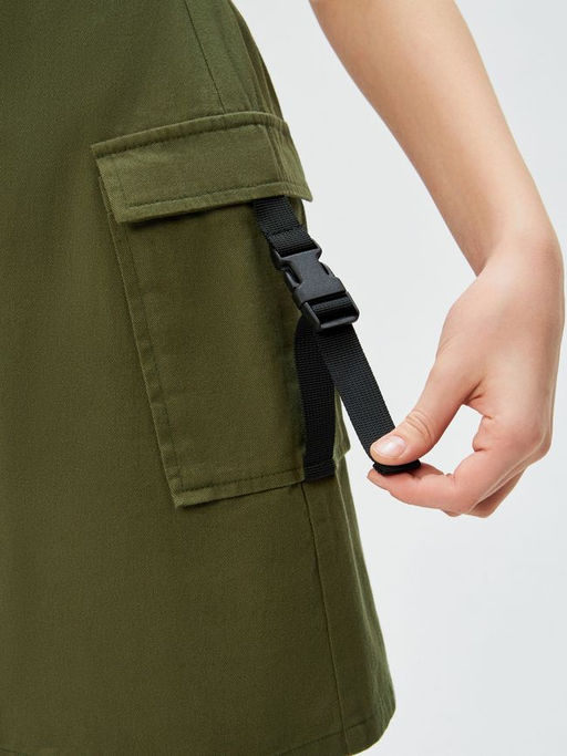 ACOOLA / Юбка детская для девочек Vaissen хаки  фото 3