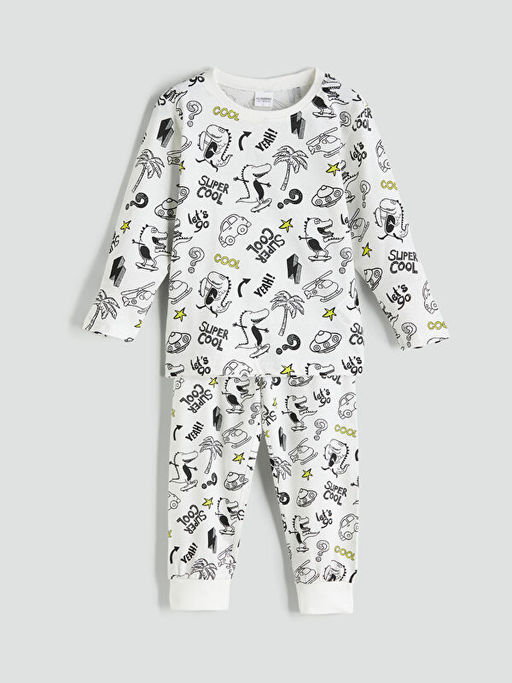 Bisiklet Yaka Erkek ?ocuk Pijama Tak?m?