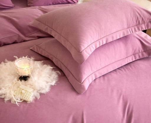 КПБ Mency Winni Бархатный Сатин на резинке по кругу MENBSR09 Евро