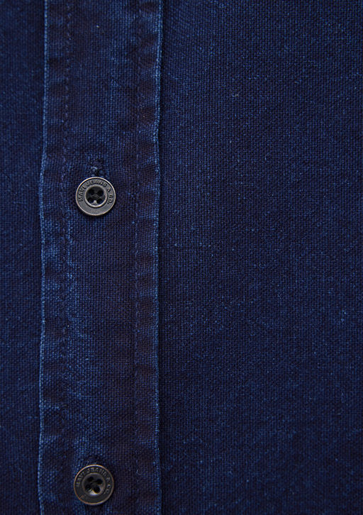 Lacivert Denim Gomlek - Mavi фото 6