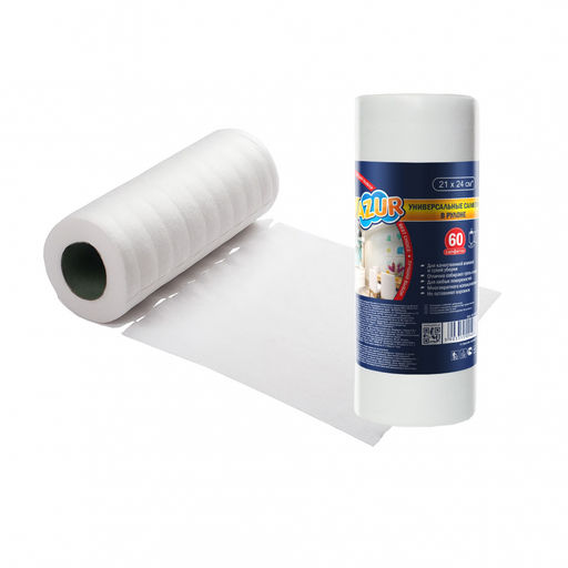 Салфетка универсальная AZUR 60шт в рулоне, арт. 920390