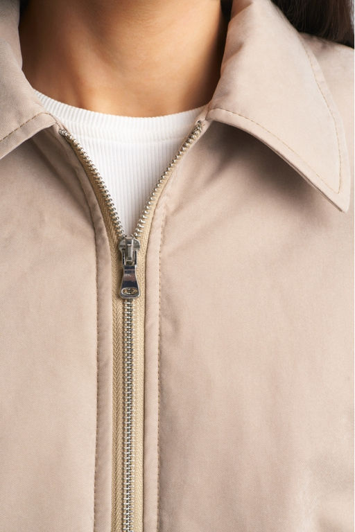 Куртка-бомбер с воротом Beige - Erist store фото 6