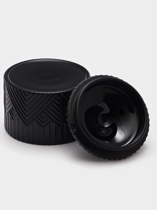 Сахарница Доляна Chess. King, 400 мл, 10.5×13.7 см, стекло, чёрная