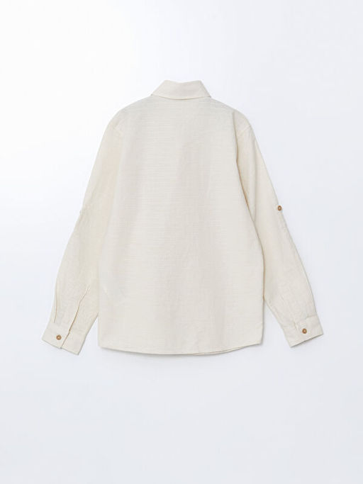 Uzun Kollu Erkek ?ocuk G?mlek