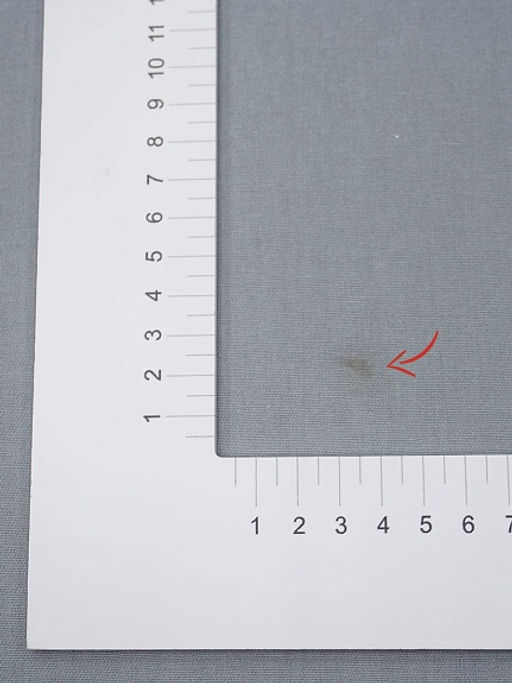 Брак(уценка) Плательный хлопок цв.Серый с мятным оттенком, ш.1.49м, хлопок-100%, 150гр/м.кв - Купава фото 3