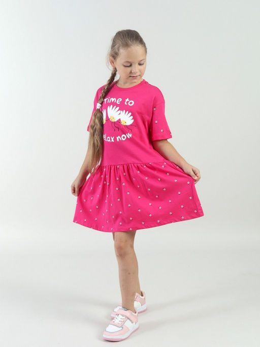 CRB wear / CWKG 63935-46 Платье для девочки,фуксия  фото 2