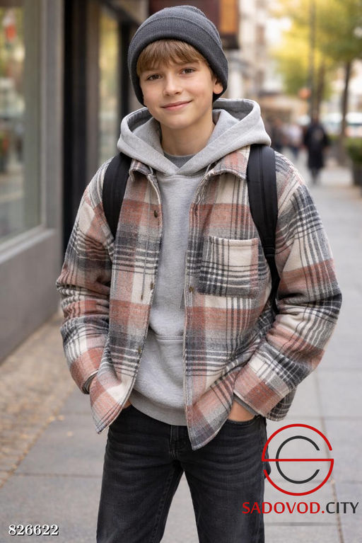 Тёплые байковые рубашки в клетку на меху