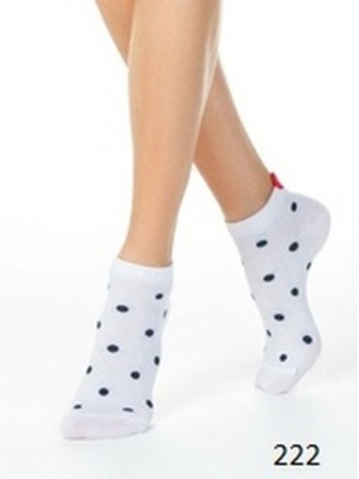 Короткие женские носки (1 пара) с пикотом-сердечком - Conte elegant фото 3