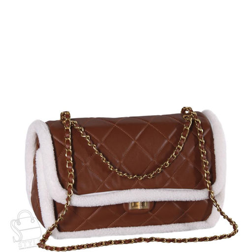 Сумка женская кожаная 8639VG brown Vitelli Grassi в Новосибирске