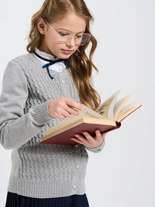 Жакет для девочек 5223-7071 - Vay kids школа фото 4