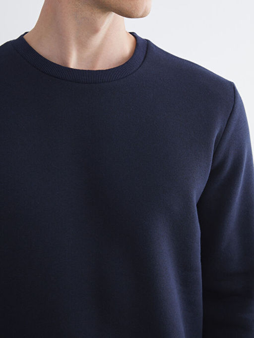 Bisiklet Yaka Erkek Sweatshirt