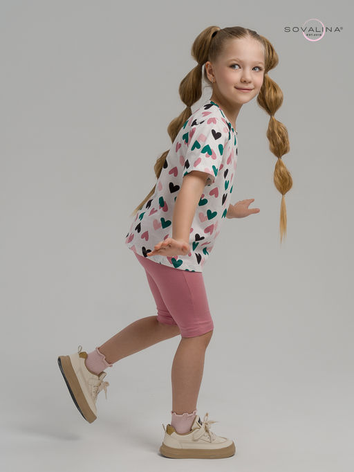 Костюм Актив зеленые сердечки-сухая роза - Sovalina фото 12