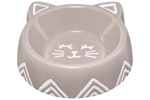 Миска для домашних питомцев 150 мл 14*13,5*4,5 см см, серая, керамика - Elan gallery фото 5