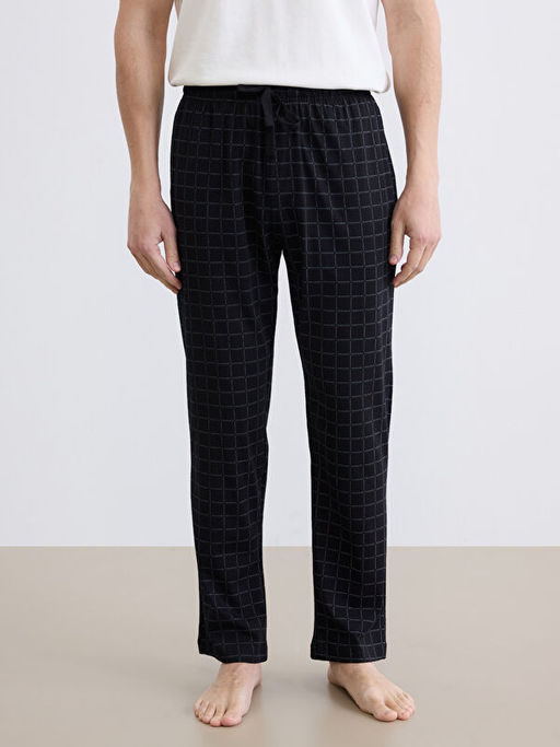 Standart Kal?p Ekose Erkek Pijama Alt