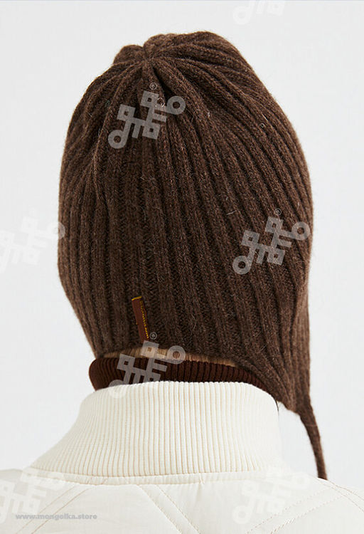 Шапка ушанка из 100% монгольской шерсти (арт. 05144) - Монголка фото 7