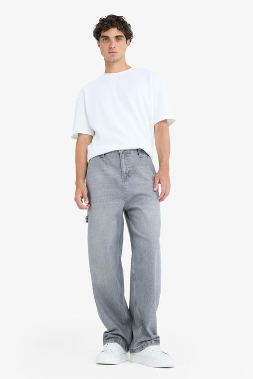 %100 Pamuk Y_ksek bel Jean Pantolon