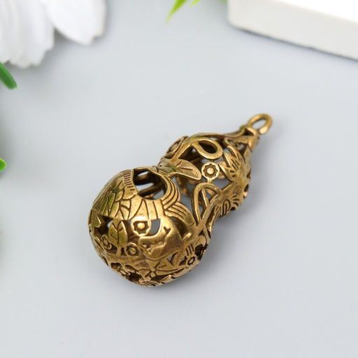 Колокольчик металл «Тыква Горлянка», бронза, 3.7×2×2 см