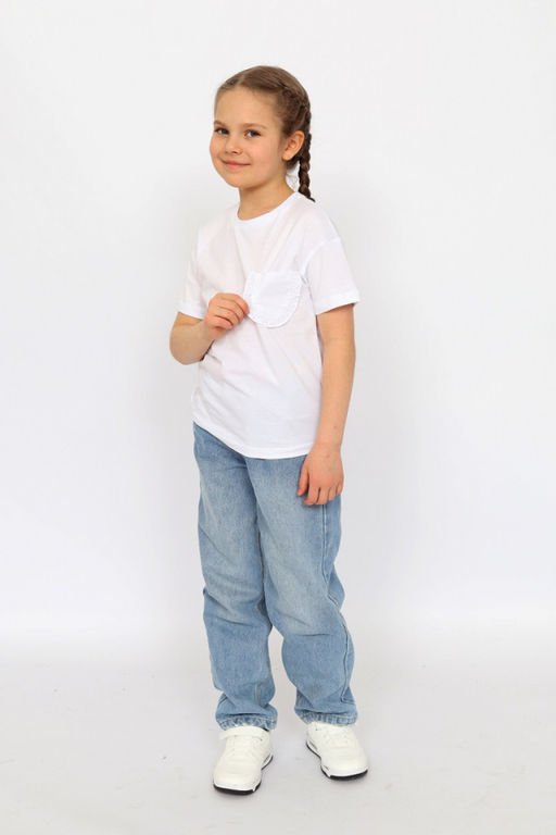 CRB wear/ CSKG 63794-20-397 Футболка для девочки,белый/Ex.Cherubino  фото 4