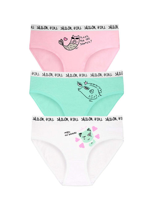 GULB3389(3шт. в упаковке) набор трусов для девочек