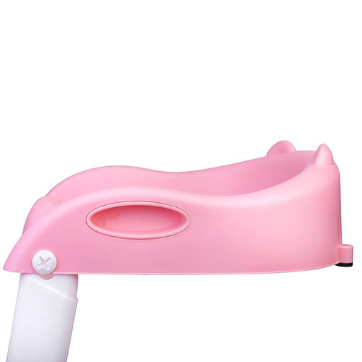 Детская накладка на унитаз со ступенькой (розовый)