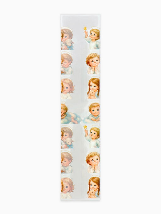 Пасхальный набор для украшения яиц Ангелы: плёнка, наклейки, подставка