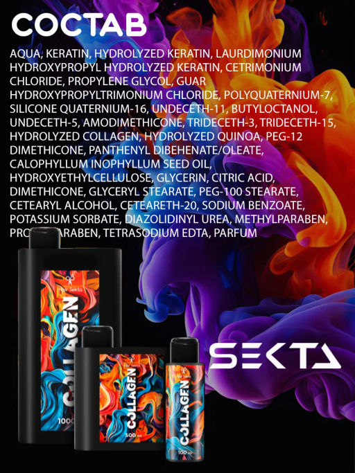 Коллагеновый уплотняющий уход с интенсивным разглаживанием (1000мл) HAIR SEKTA  фото 5