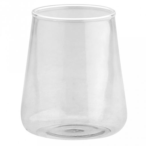 Стакан стеклянный "Пирамида" 450мл, д8,8см, h10,3см, горло д6,5см, в коробке (Китай)