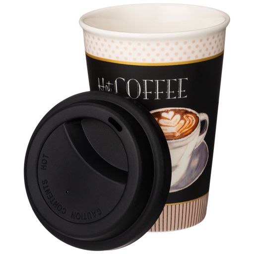 КРУЖКА LEFARD COFFEMANIA С СИЛИКОНОВОЙ КРЫШКОЙ, 390МЛ  фото 3