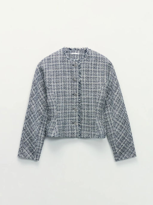 Твидовый жакет в клетку / Zarina