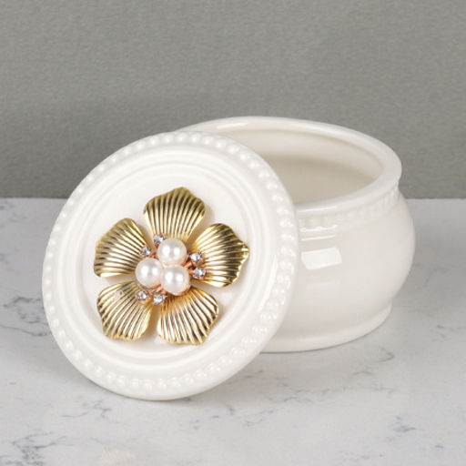 Шкатулка керамика 7,5х7,5х6 см / TC8007 /уп 144/ - Галеонтрейд фото 3