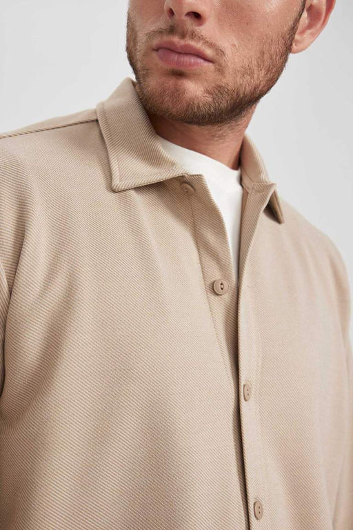 Рубашка стандартного кроя с длинным рукавом - Defacto фото 8
