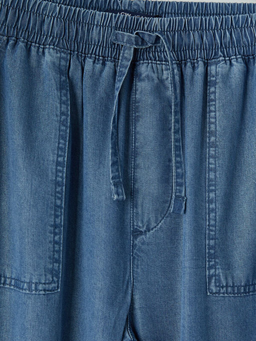 Beli Lastikli Carrot Fit Kad?n Jean Pantolon