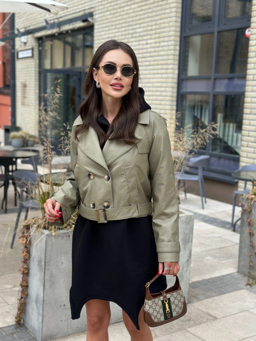 Куртка AURA 7042-176 олива фото 3