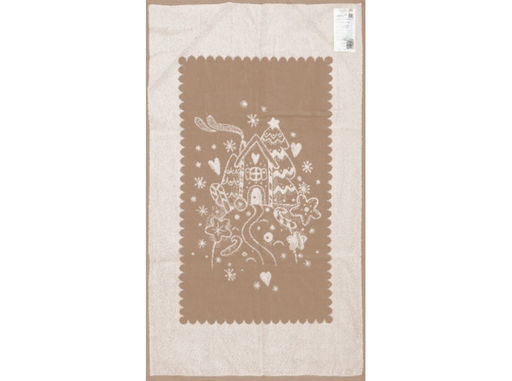 6с103.512ж2 Сочельник (лен3) Полотенце махровое 50х90см