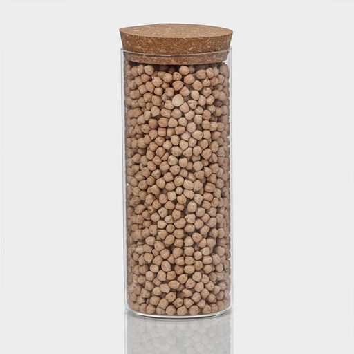 Банка для хранения «Классика», 1 л, 8.5×21 см, с пробковой крышкой, стекло, прозрачная