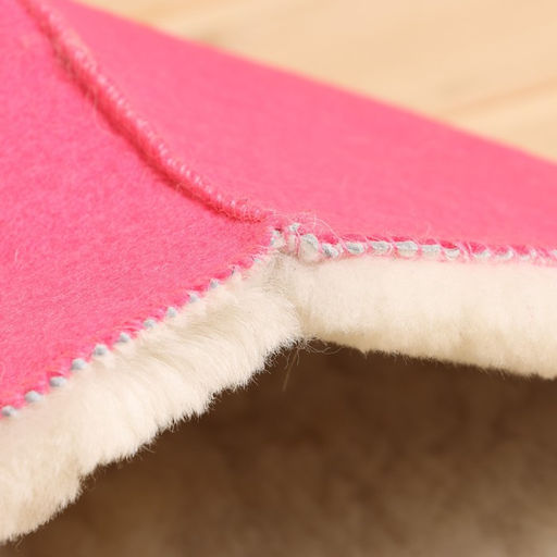 Шапка для бани из овчины, розовая фетр - Simaland фото 4