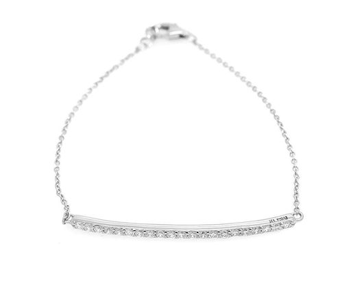 Браслет из серебра куб.циркон., МЦВ44