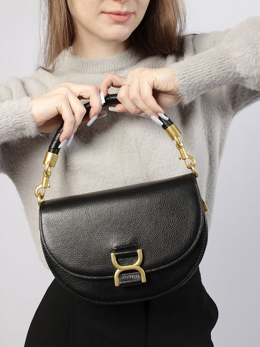 LACCOMA сумка Y2432-черный натуральная кожа полиэстер