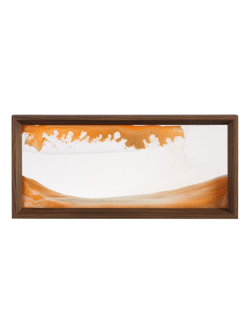 Песочные часы-картина, 17×37 см, антистресс, песок оранжевый