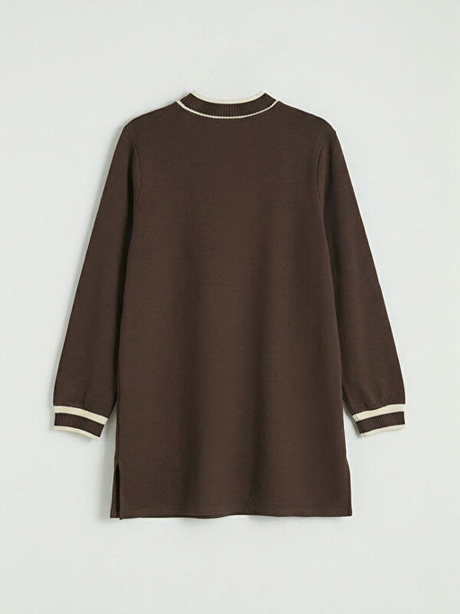 Dik Yaka Soft Touch Kad?n Sweatshirt Tunik